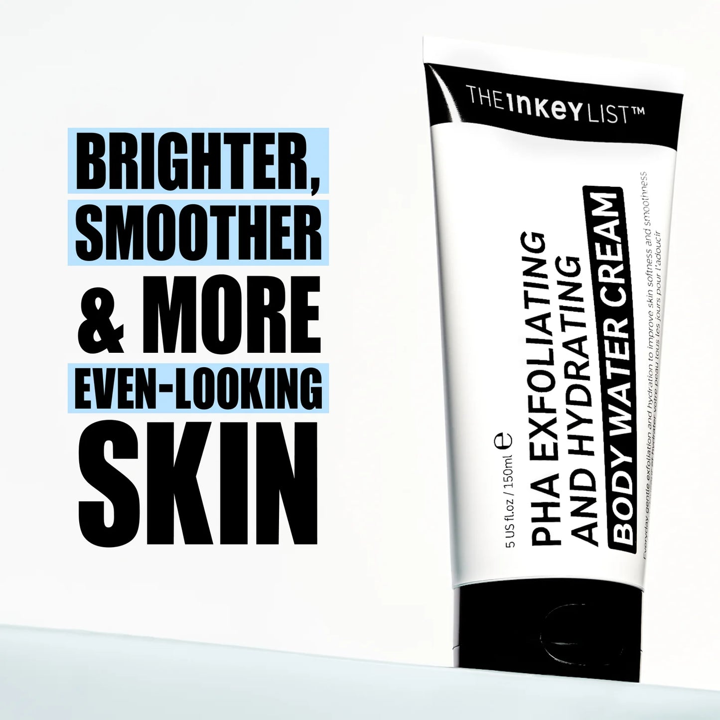The Inkey List PHA Exfoliating and Hydrating Body Water Cream body cream 150 ml