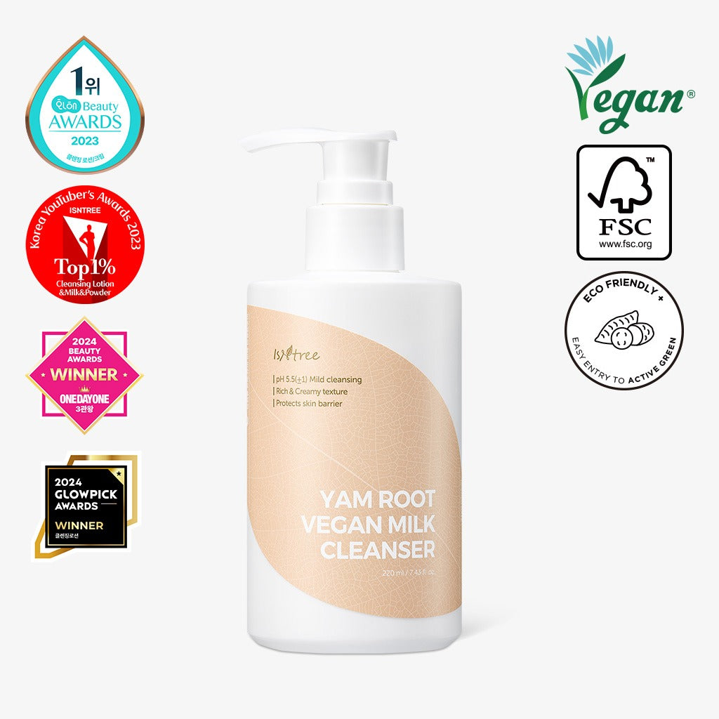 Isntree Yam Root Vegan Milk Cleanser