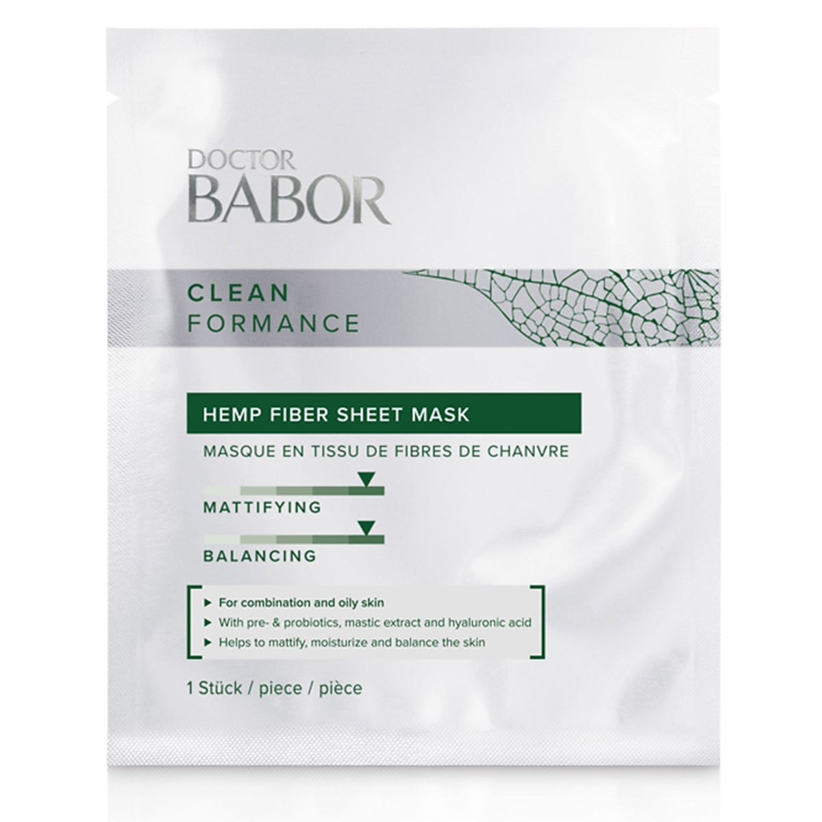 Dr. Babor Cleanformance Hemp Fiber Sheetmask