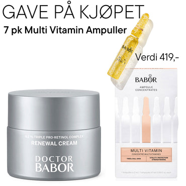 DOCTOR BABOR RENEWAL CREAM + FREE MULTI VITAMIN AMPOULE 7PAC SET