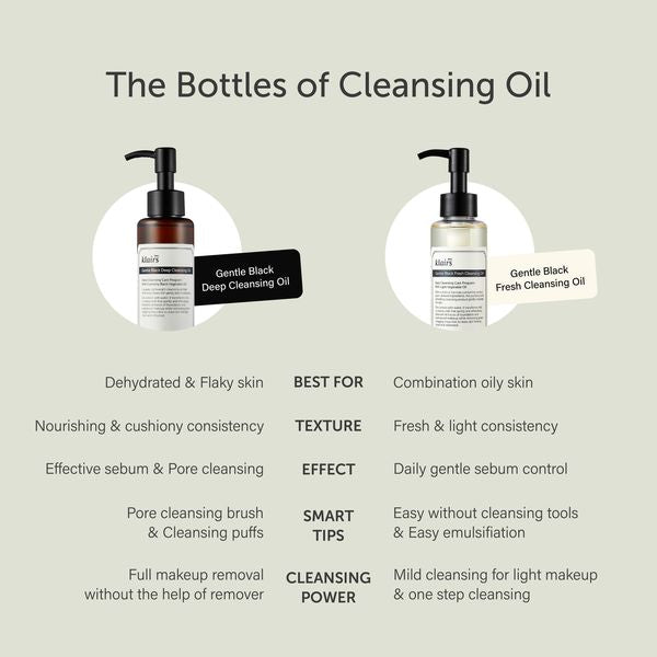 Klairs Gentle Black Deep Cleansing Oil