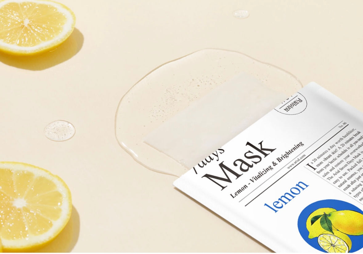 ARIUL 7 Days Lemon sheet mask– Brightening & Soothing