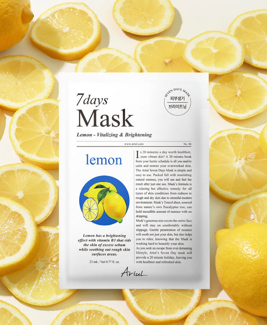 ARIUL 7 Days Lemon sheet mask– Brightening & Soothing