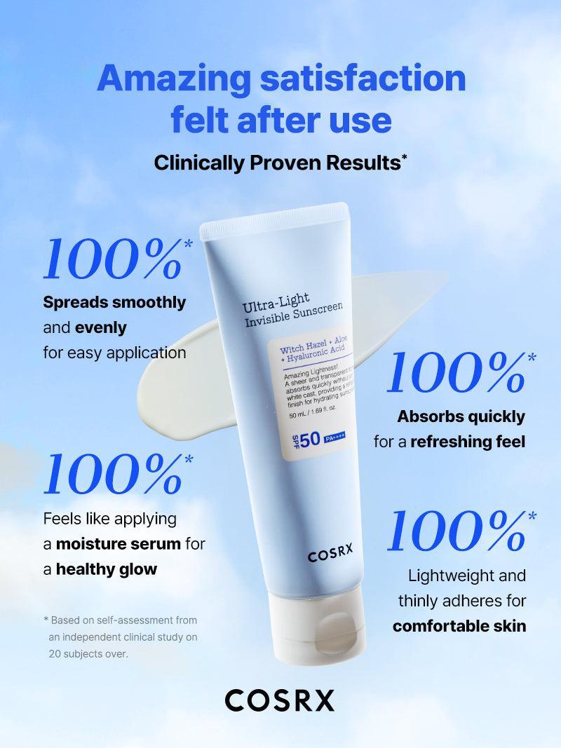 COSRX Ultra-Light Invisible Sunscreen SPF50 PA++++
