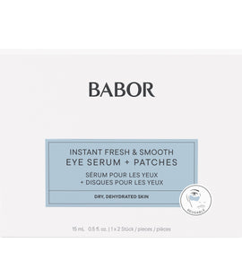 Babor INSTANT FRESH & SMOOTH EYE SERUM + PATCHES