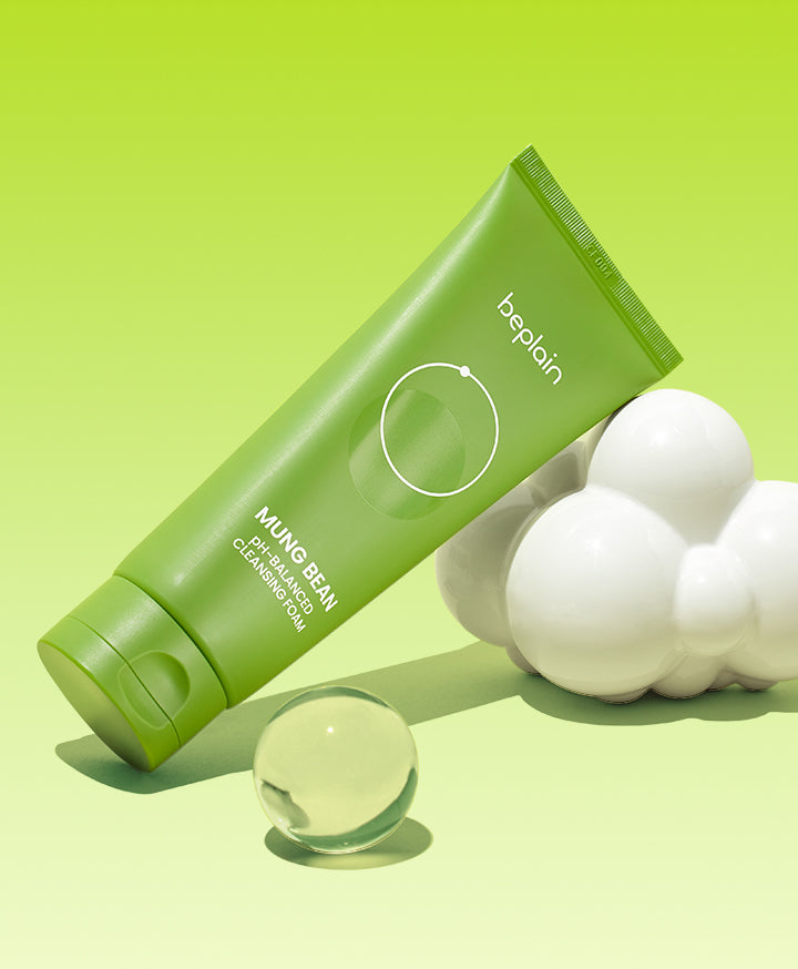 Beplain Mung Bean pH Balanced Cleansing Foam Jumbo Size 160ml