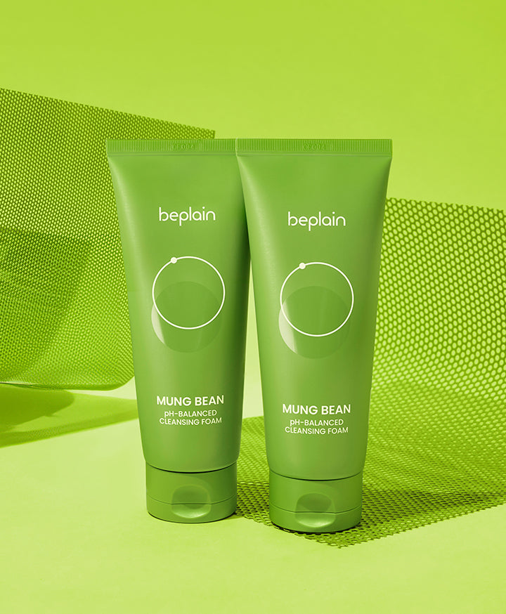 Beplain Mung Bean pH Balanced Cleansing Foam Jumbo Size 160ml